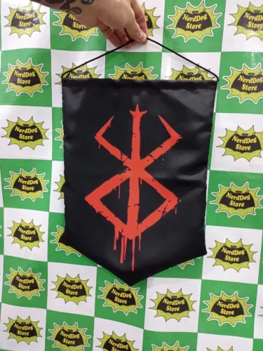 Bandeira Berserk - NerdDog Store - Guts Griffith Casca Skull Knight Black Swordsman Anime