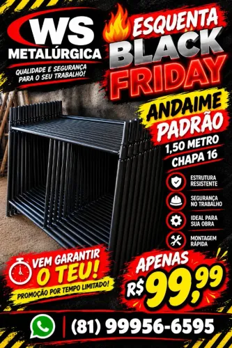 Esquenta Black Friday de andaime