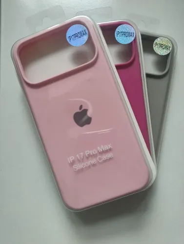 Kit Capinha Silicone iPhone 17 Pró Max diversas cores