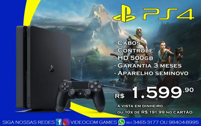 Ps4 slim usado 500 gb
