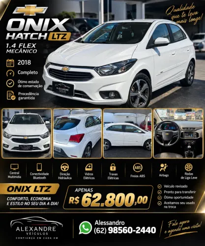 Chevrolet Onix Hatch LTZ 1.4 8V Flex Mec. 4P 2018