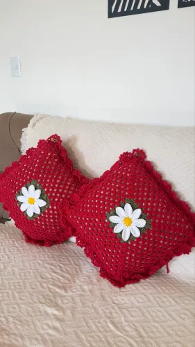 Capas de Almofadas Crochê 