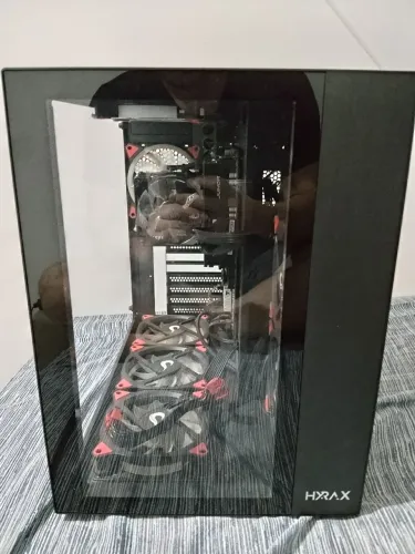 Gabinete aquário hyrax com 8 fans risemode