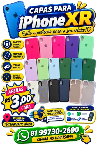 Capa para iPhone XR (seminovas)