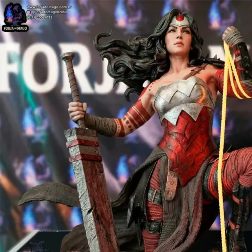 Action Figure/Escultura Absolute Woman Mulher Maravilha