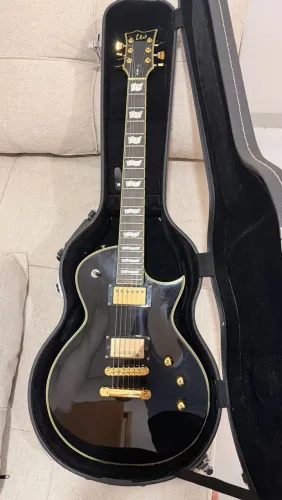 Guitarra LTD EC-256 Black/Gold - Captadores Gibson + Gotoh + Case