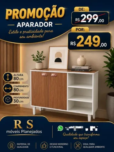 Promoção aparador