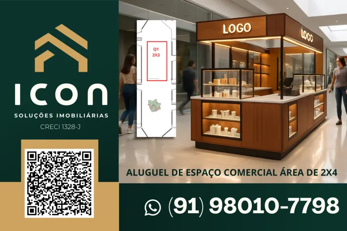 ALUGUEL | Quiosque na Praça Central - Smart Mall
