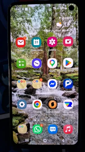 Galaxy Samsung S10 128gb de armazenamento e 6GB de memória ram