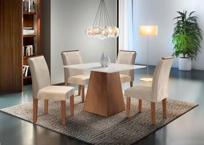 Mesa de Jantar 4 cadeiras Sevilha 90 Set025 Promoção!!! Entrega Rápida!!!
