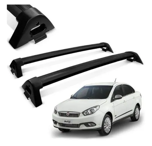 Rack De Teto Fiat Grand Siena 2012 2013 2014 2015 2016 2017, instalado