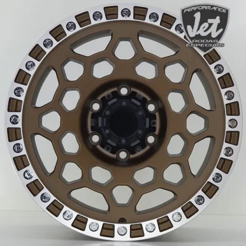 Rodas AMERICAN RACING ? BRONZE Detalhes na Borda Diamante 17x8,5 6x139,7 Off set 0