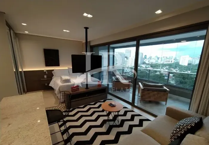 LR Flats - Flat tipo studio com arrumação para Locação em Pinheiros, agende sua visita