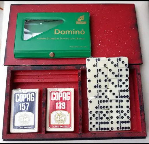 Caixa Estojo Para Cartas.estojo De Madeira Para Baralho.