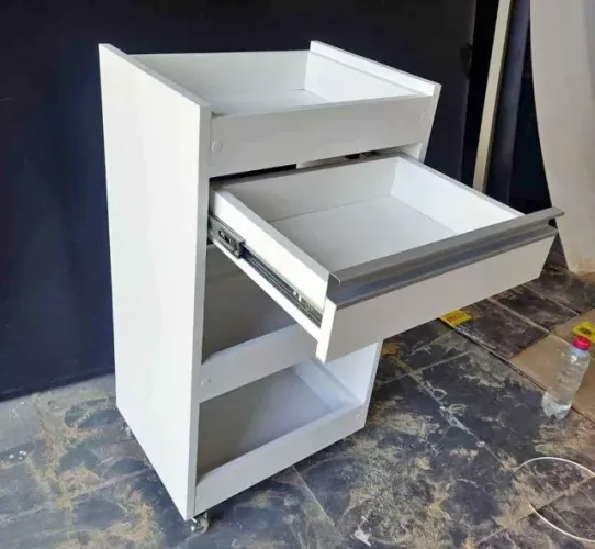 Carrinho auxiliar MDF branco