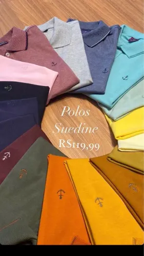 Polos Suede - R$ 119,99