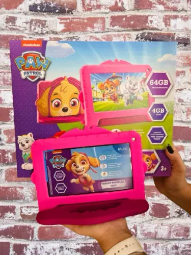 Tablet Infantil Patrulha Canina Skye 64Gb+4Gb Tela 7', Wi-Fi, Bluetooth, Câmera Frontal Pr
