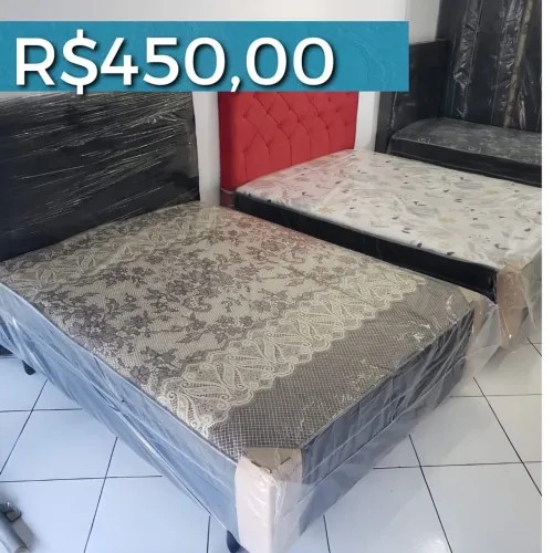 ? CAMAS BOX 450,00 , FRETE GRÁTIS, ENTREGA IMEDIATA ?