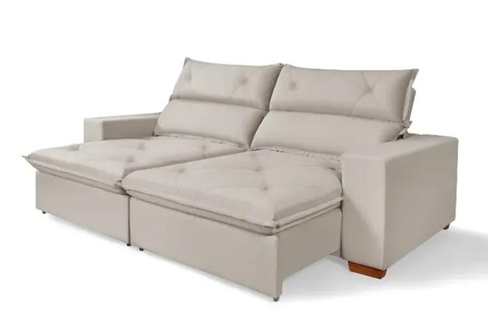 Sofa retratil e reclinavel 2,10 pillow top e molas ensacadas (novo e direto da fabrica)