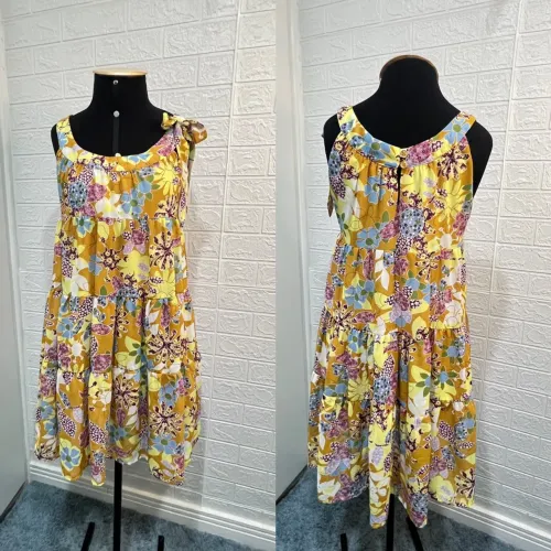 Vestido floral três marias chiffon Talita Kume