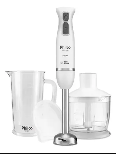 Mixer Philco Pmx1000 4 Lâminas Pro Maxx 2 E 1 500w Cor Branco 110V