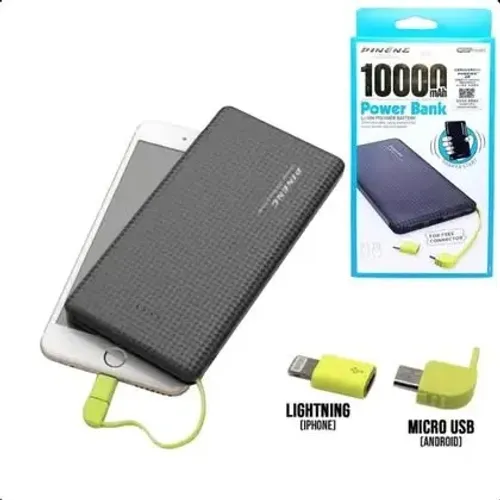 Power Bank 10000mAh Original Pineng Carga Rápida