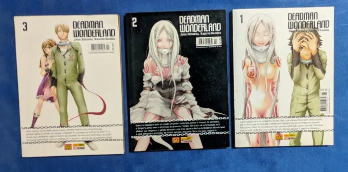 Mangás Deadman Wonderland - volumes 1, 2 e 3
