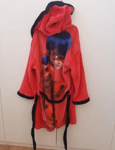 Roupão Infantil Ladybug (com capuz)