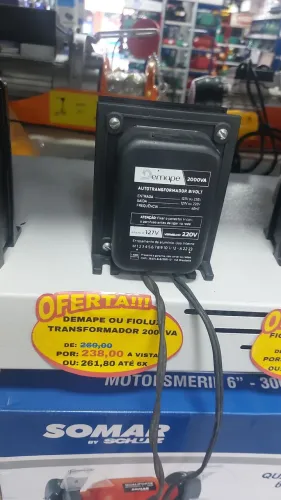TRASNFORMADOR DE ENERGIA 2000VA 127/220V