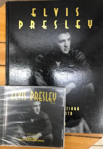 Livro capa dura e CD  Elvis Presley - E. Roka
