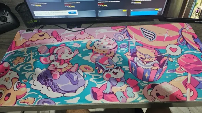 Mouse pad fallen candy