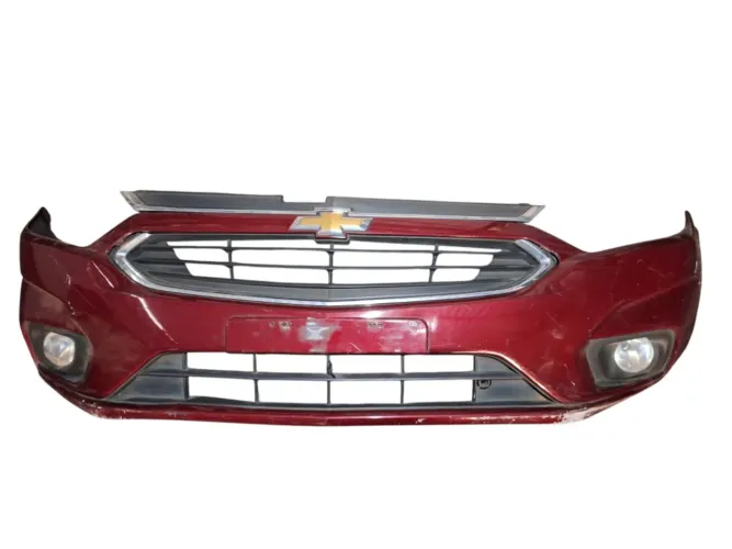 Parachoque Dianteiro Chevrolet Onix 2017 A 2019 Detalhe Vermelho