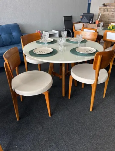 Mesa de Jantar 4 Lugares Redonda 120x120 ( Pronta Entrega ) 