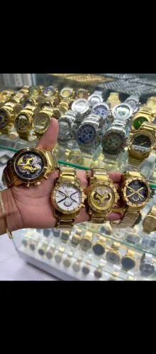 Relógios Masculinos Dourados de Luxo