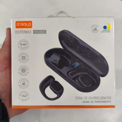 Fone de ouvido sem fio Alpha Gold FN-B08