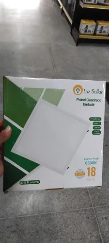 Painel led quad emb 18w 6500k Br