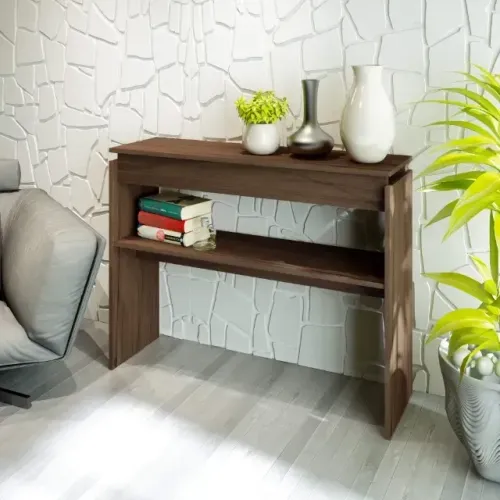 Aparador para sala de estar amendoa gett moveis