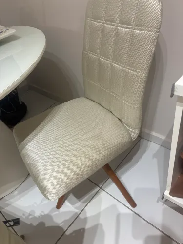 Cadeiras giratórias confortáveis  tecido lindo acetinado