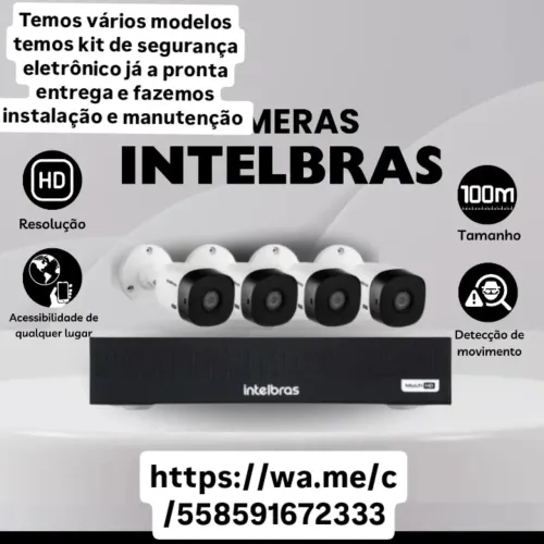 Sistema de segurança eletrônico câmeras 