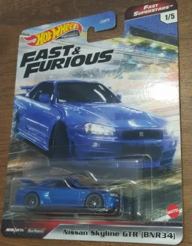 Hotwheels Nissan Skyline GTR R34 velozes e furiosos premium LACRADO