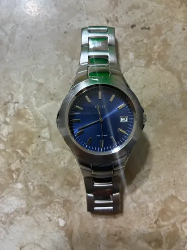 Relógio Guess Masculino a prova d?água mostrador azul