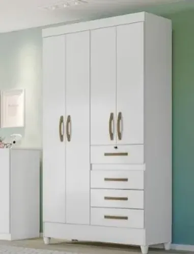 Guarda Roupa Sobral Moval Branco - Entrega Rápida!