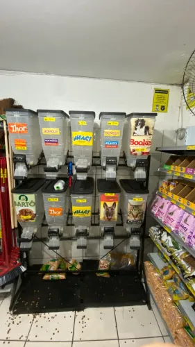 Porta Ração Dispenser Expositor Durapets 10 x 40L