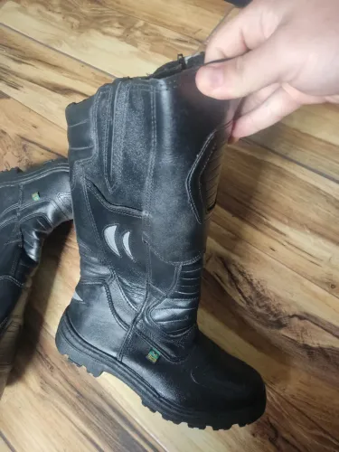 Bota Coturno TRACTOR, COURO... MILITAR, BOMBEIRO, MOTOCICLISTA.