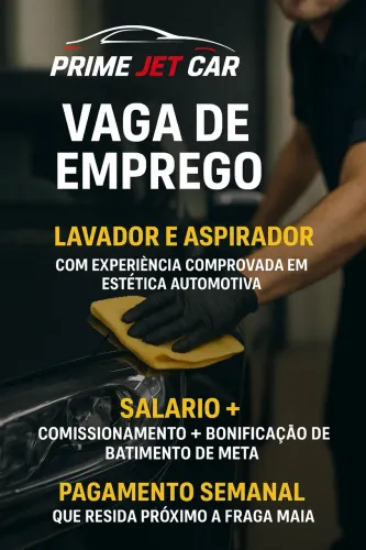 Vaga para serviços de estética automotiva