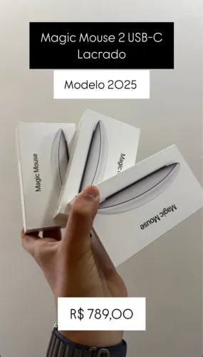 Magic Mouse 2 Lacrado | MODELO USB-C