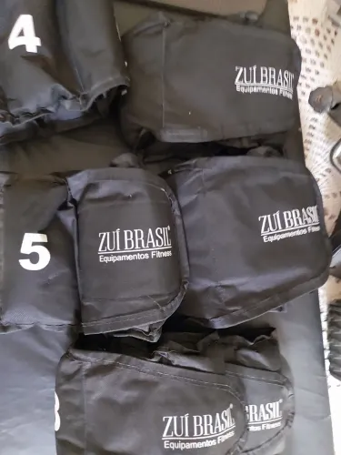 Kit com 8 caneleiras, tornozeleiras de pesos variados 