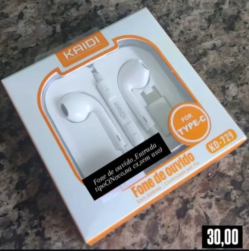 Fone de ouvido Tipo C (na cx)