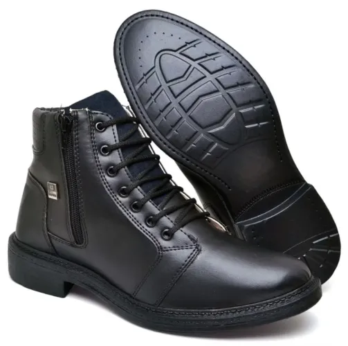 Bota coturno slim com Zíper,Tam: 39/40, 40/41, 42/43 e 43/44(PIX, DINHEIRO, CARTÃO).