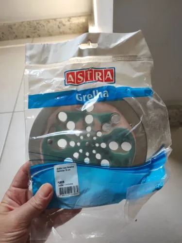 Grelha redonda 15 cm para ralo rotativa fecha